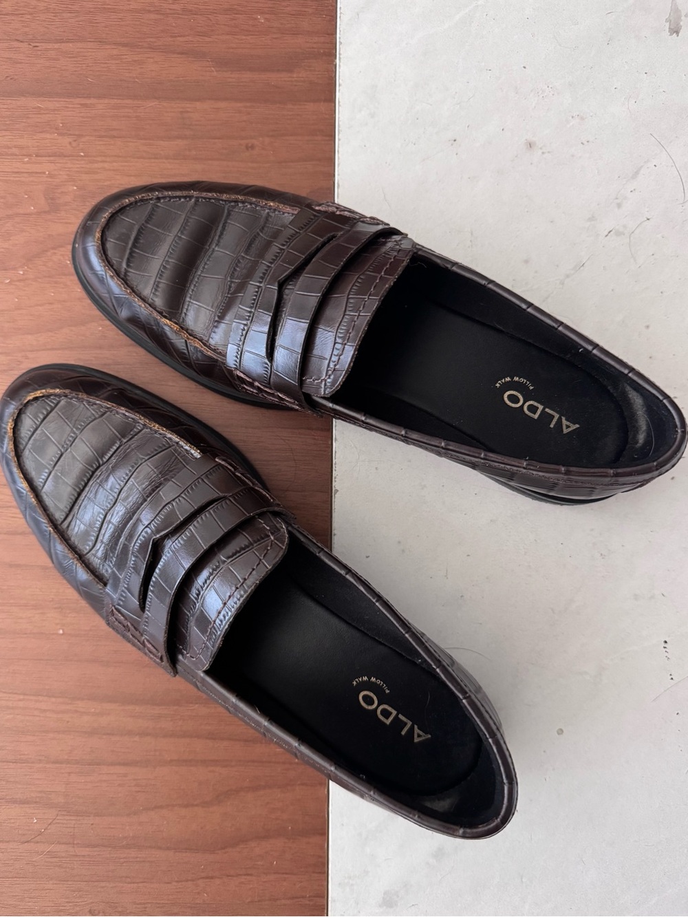 Aldo Brown Loafers Size 9